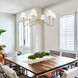 Kennedy 6 Light 34.63 inch Brushed Champagne Bronze Chandelier Ceiling Light in Ivory Linen